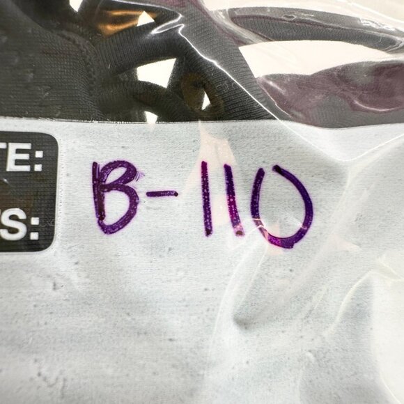 Relleciga Bikini Womens Small Black Ruffle Triangle Swim Suit Strappy Tie Solid - Picture 10 of 10